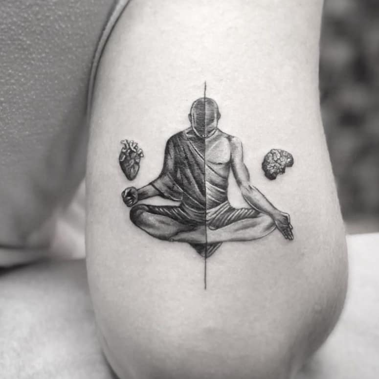 meditation tattoo 2