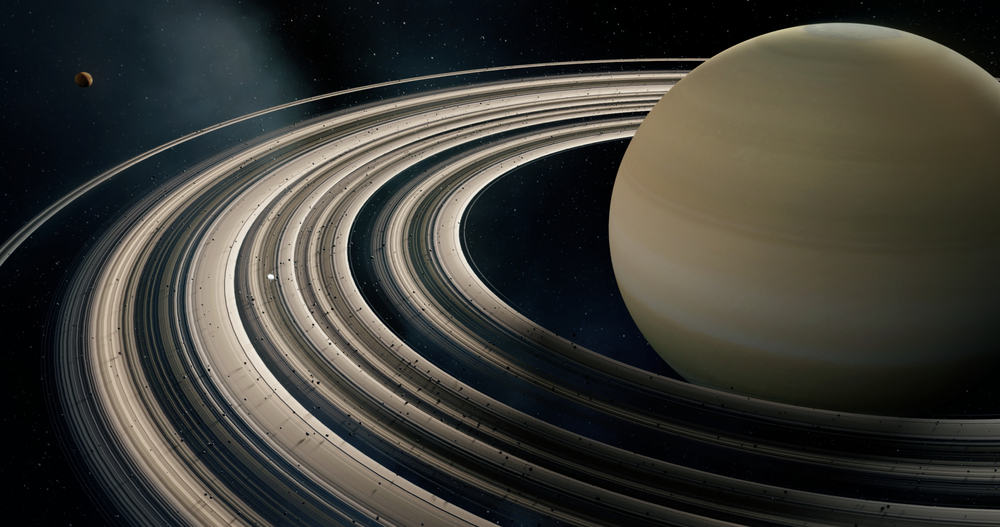 saturn and its moons