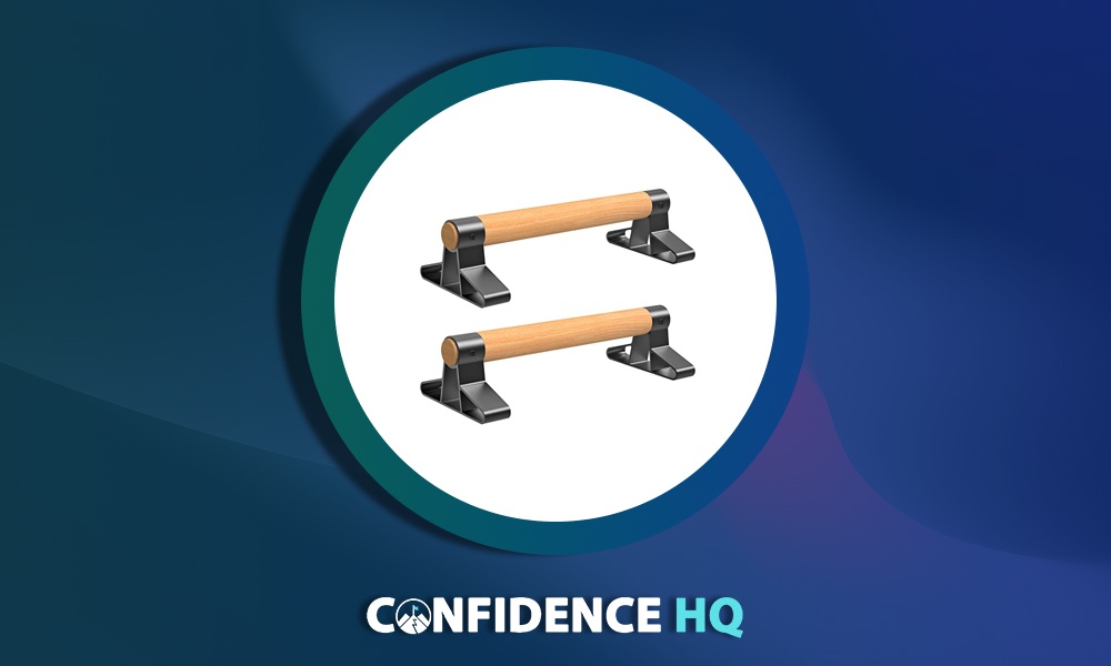 SELEWARE Wood Push Up Parallettes Bars, Anti-slip Handstand Bars, Solid Wood with Metal Bracket review - featured image